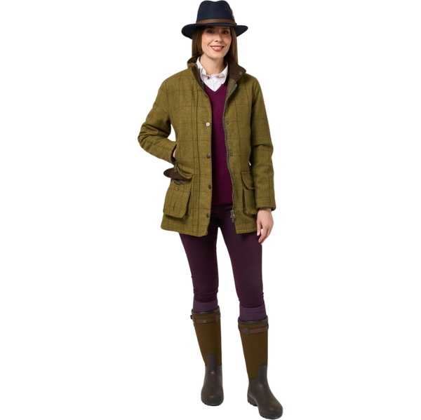 Alan Paine Womens Rutland Waterproof Shooting Coat RUTLCOA - Lichen